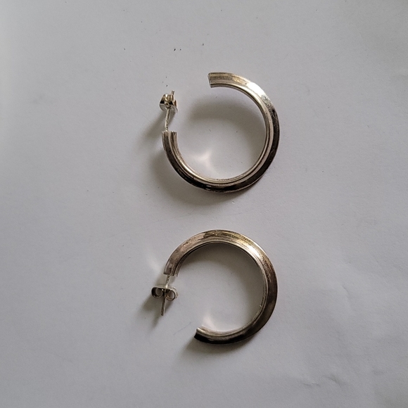 Sterling Silver Hoops - Picture 4 of 4